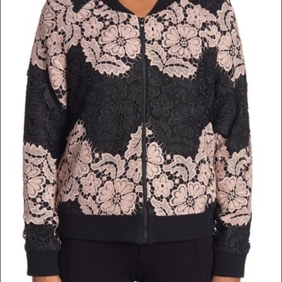 Lace Bomber Jacket - Picture 3 of 3